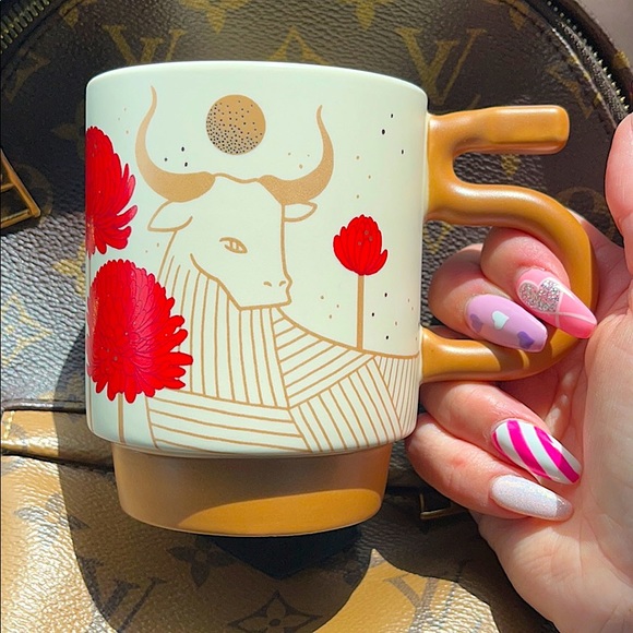 Starbucks Other - ❤️Starbucks Chinese Year of the Ox Flower Mug⭐️